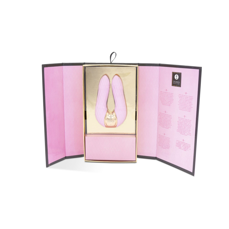 Вібратор для клітора Shunga Aiko Light Pink, гнучкі кінчики Вібратор для клітора Shunga Aiko Light Pink, гнучкі кінчики