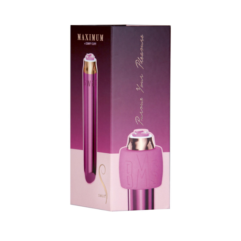 Віброкуля Swan Maximum + Comfy Cuff Pink, суперпотужна, різна інтенсивність, силіконова манжета Віброкуля Swan Maximum + Comfy Cuff Pink, суперпотужна, різна інтенсивність, силіконова манжета