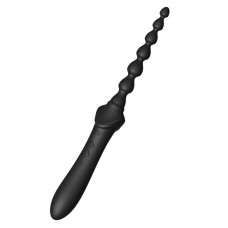 Мультифункциональный вибратор Zalo — Bess 2 Obsidian Black, 4 насадки, подогрев.