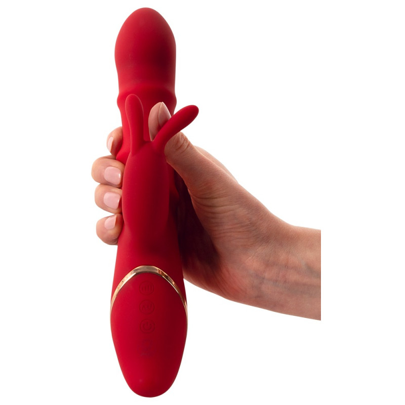 Вібратор You2Toys Rabbit Vibrator With 3 Moving Rings