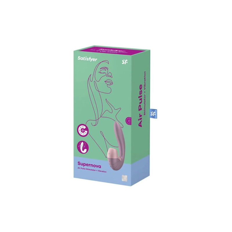 Вакуумный вибратор Satisfyer Supernova Old Rose, 2 положения ствола Вакуумный вибратор Satisfyer Supernova Old Rose, 2 положения ствола