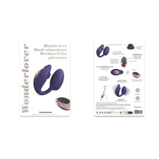 Вибрайте с вакуумной клиторальной стимуляцией Love To Love Wonderlover MIDNIGHT INDIGO