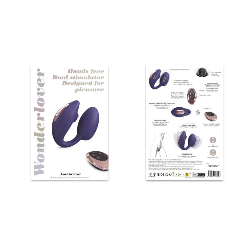 Вибрайте с вакуумной клиторальной стимуляцией Love To Love Wonderlover MIDNIGHT INDIGO Вибрайте с вакуумной клиторальной стимуляцией Love To Love Wonderlover MIDNIGHT INDIGO