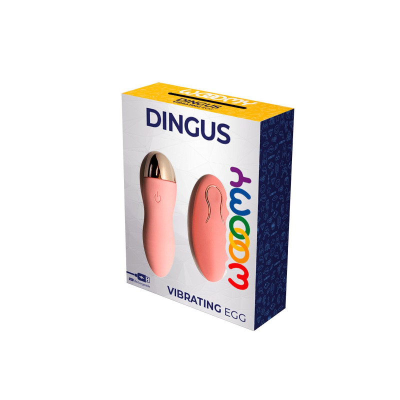 Віброяйце Wooomy Dingus Vibrating Egg, з пультом керування, 10 режимів Віброяйце Wooomy Dingus Vibrating Egg, з пультом керування, 10 режимів