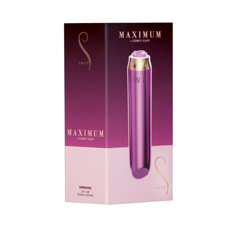 Віброкуля Swan Maximum + Comfy Cuff Pink, суперпотужна, різна інтенсивність, силіконова манжета Віброкуля Swan Maximum + Comfy Cuff Pink, суперпотужна, різна інтенсивність, силіконова манжета