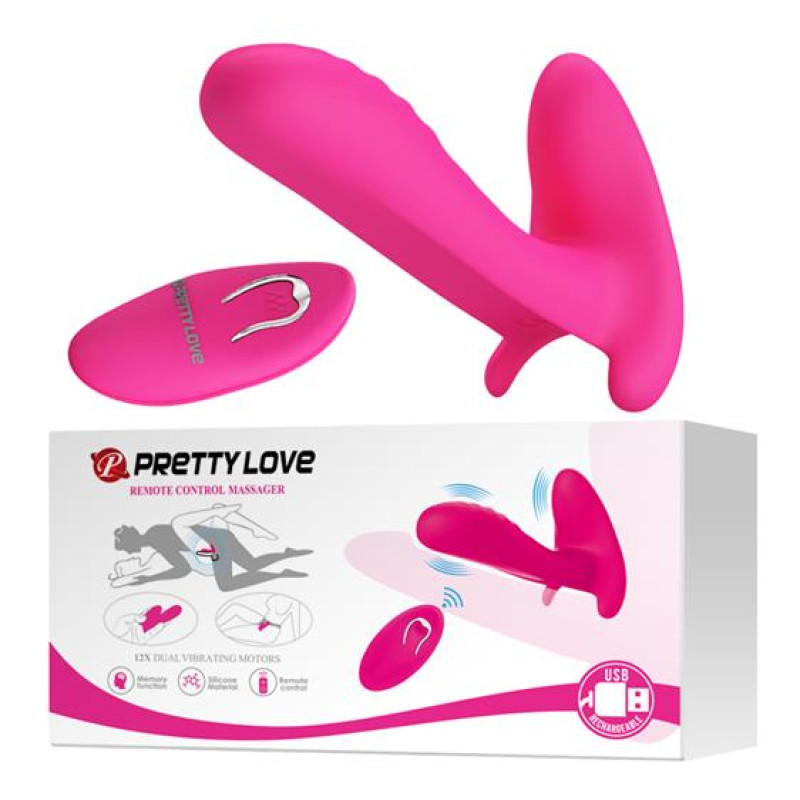 Вібратор Pretty Love Remote Control Massager Pink Вібратор Pretty Love Remote Control Massager Pink