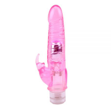 Вибромассажер Chisa Jelly Glitters Dual Teaser Розовый