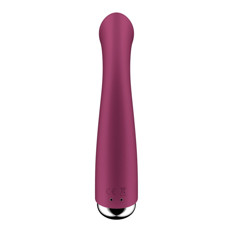 Вібратор з ротацією Satisfyer Spinning G-Spot 1 Red, плоский майданчик для стимуляції точки G Вібратор з ротацією Satisfyer Spinning G-Spot 1 Red, плоский майданчик для стимуляції точки G