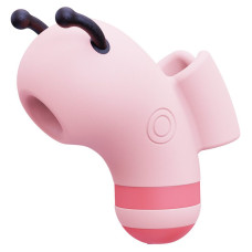 Вакуумный стимулятор с микротоками KISSTOY Beebe Pink, на палец