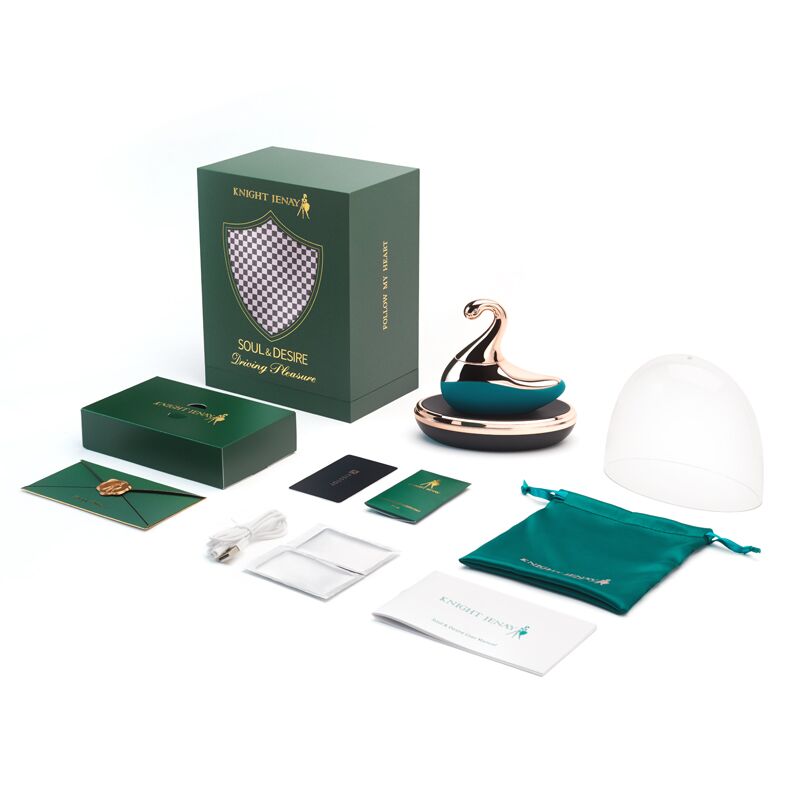 Вишуканий вакуумний вібратор Knight Jenay SOUL & DESIRE, лубрикант у комплекті Вишуканий вакуумний вібратор Knight Jenay SOUL & DESIRE, лубрикант у комплекті