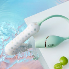 Пульсатор з вакуумним стимулятором KISTOY Cathy Pro на гнучкій зчіпці, під’єднання до смартфона