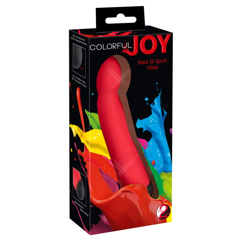 Стимулятор G-точки You2Toys Colorful Joy G-Spot Vibe Красный Стимулятор G-точки You2Toys Colorful Joy G-Spot Vibe Красный