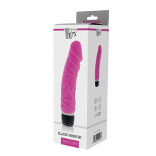 Вібромасажер Dreamtoys Purrfect Silicone Classic 6,5 inch Рожевий