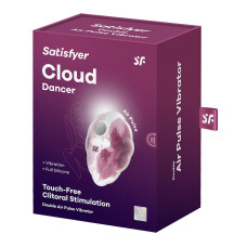 Вакуумний стимулятор з вібрацією Satisfyer Cloud Dancer Red