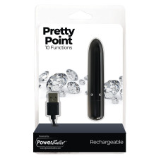Виброшар PowerBullet - Pretty Point Rechargeable Bullet Black
