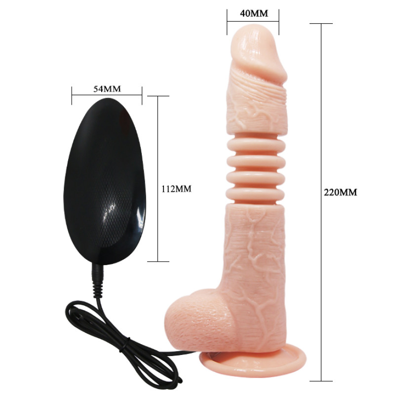 Вібратор LyBaile Thunder Up Vibrating Dildo Flesh Вібратор LyBaile Thunder Up Vibrating Dildo Flesh