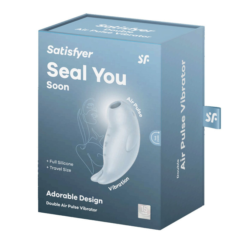 Вакуумный клиторальный стимулятор с вибрацией Satisfyer Seal You Soon, 2 независимых мотора Вакуумный клиторальный стимулятор с вибрацией Satisfyer Seal You Soon, 2 независимых мотора