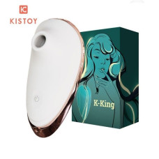 Вакуумный стимулятор KisToy K-King Зеленый