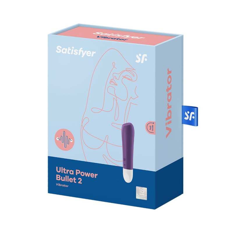 Віброкуля на акумуляторі Satisfyer Ultra Power Bullet 2 Violet Віброкуля на акумуляторі Satisfyer Ultra Power Bullet 2 Violet