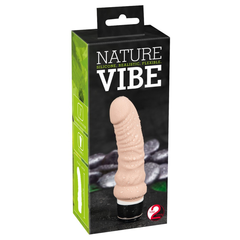 Реалистичный Вибратор You2Toys Nature Vibe Телесный Реалистичный Вибратор You2Toys Nature Vibe Телесный