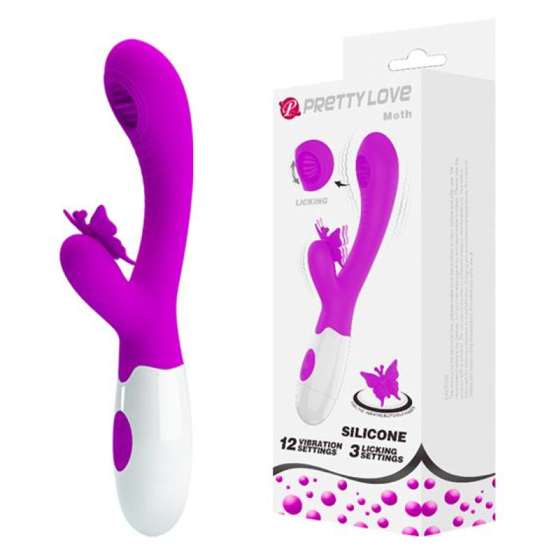 Вібратор Pretty Love Moth Clitoris Vibrator Purple Вібратор Pretty Love Moth Clitoris Vibrator Purple