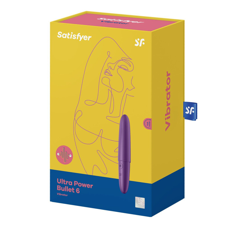 Мінівібратор Satisfyer Ultra Power Bullet 6 Фіолетовий Мінівібратор Satisfyer Ultra Power Bullet 6 Фіолетовий
