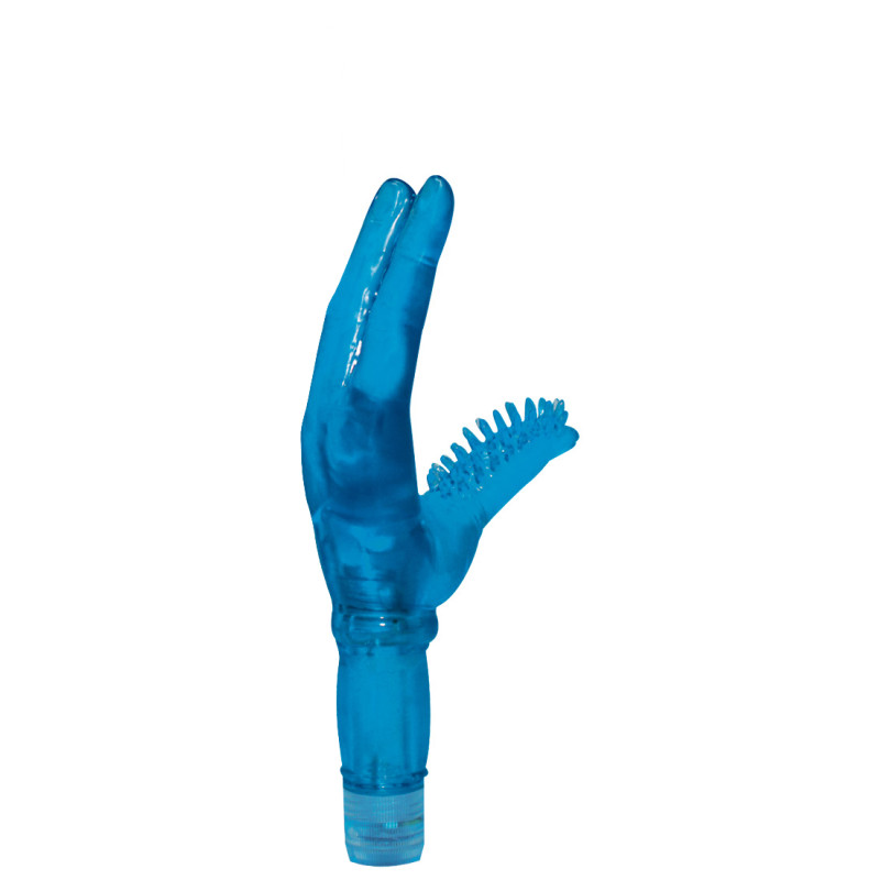 Вибратор NMC Two Finger Juice Junky Голубой Вибратор NMC Two Finger Juice Junky Голубой