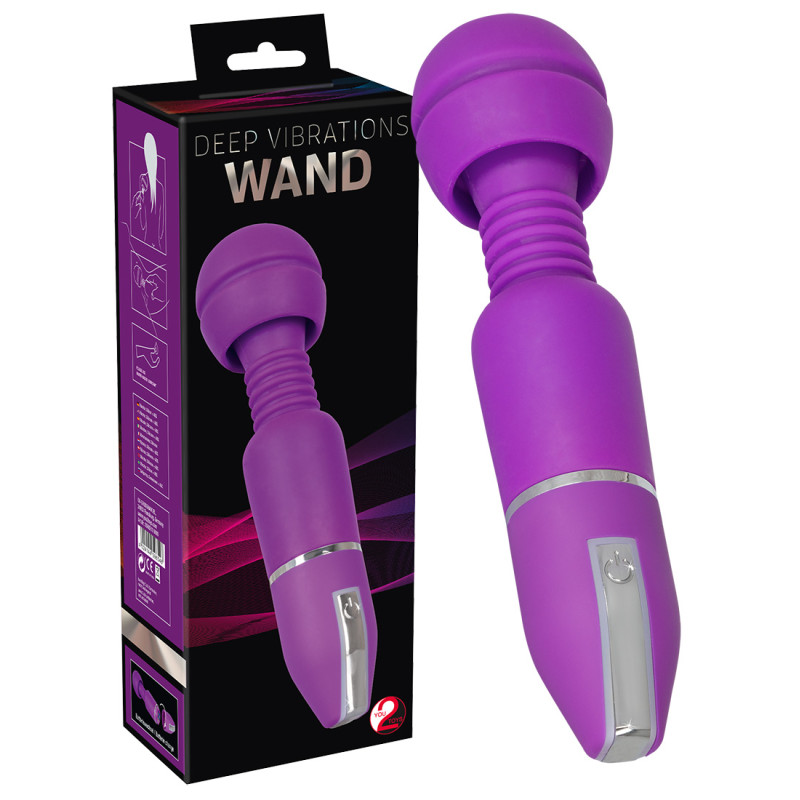 Hi-tech Вібратор You2Toys Deep Vibrations Wand Фіолетовий Hi-tech Вібратор You2Toys Deep Vibrations Wand Фіолетовий