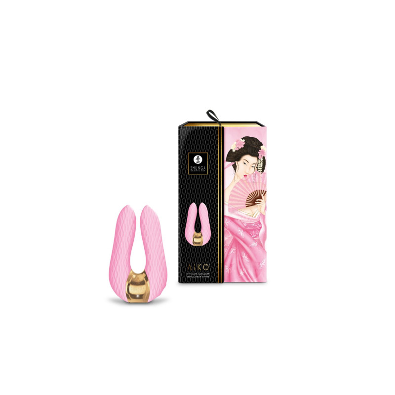 Вібратор для клітора Shunga Aiko Light Pink, гнучкі кінчики Вібратор для клітора Shunga Aiko Light Pink, гнучкі кінчики
