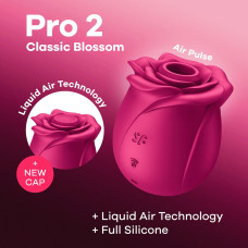 Вакуумный клиторальный стимулятор Satisfyer Pro 2 Classic Blossom, технология Liquid Air