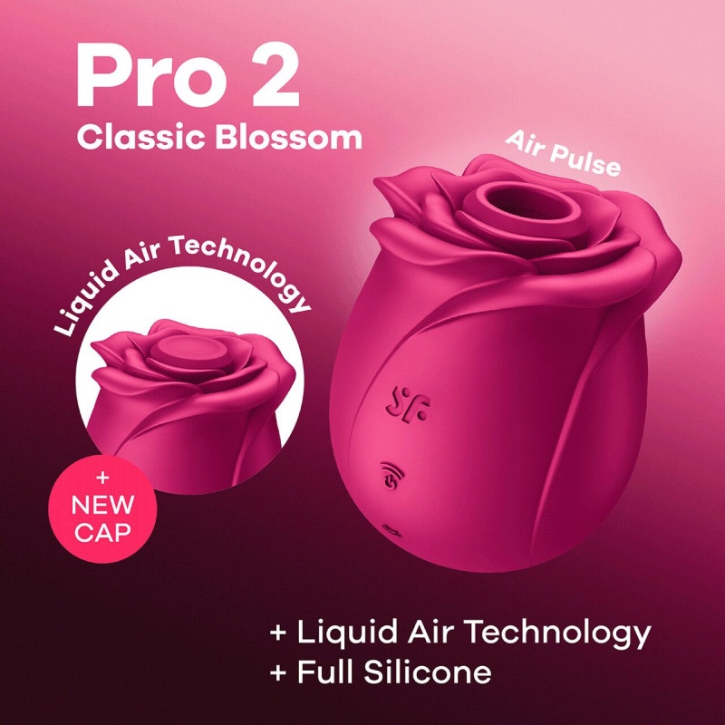 Вакуумный клиторальный стимулятор Satisfyer Pro 2 Classic Blossom, технология Liquid Air Вакуумный клиторальный стимулятор Satisfyer Pro 2 Classic Blossom, технология Liquid Air