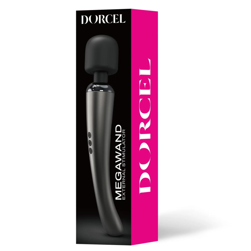 Мощный перезаряжаемый вибромассажер Dorcel Megawand Chrome Silver 160 режимов Мощный перезаряжаемый вибромассажер Dorcel Megawand Chrome Silver 160 режимов