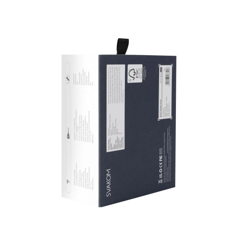 Вакуумний кліторальний стимулятор Svakom Pulse Pure Navy Blue, 5 режимів, 5 інтенсивностей у кожному Вакуумний кліторальний стимулятор Svakom Pulse Pure Navy Blue, 5 режимів, 5 інтенсивностей у кожному