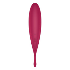 Смарт-вибратор для клитора с вакуумной стимуляцией Satisfyer Twirling Pro+ dark red