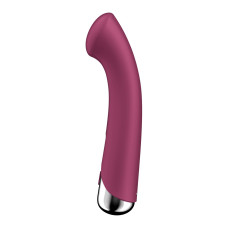 Вибратор с ротацией Satisfyer Spinning G-Spot 1 Red, плоская площадка для стимуляции точки G