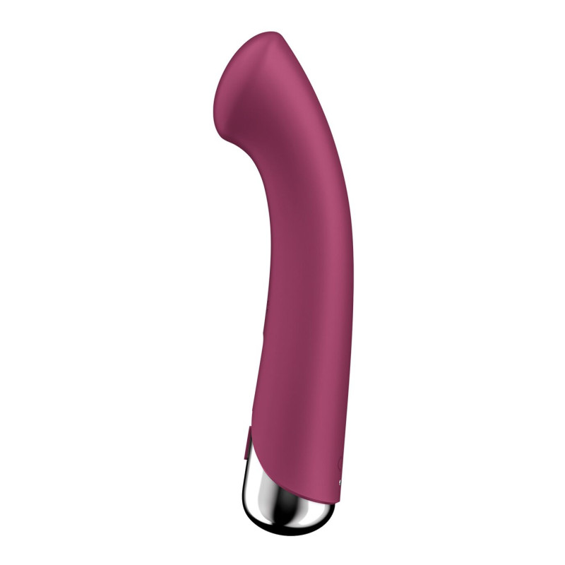 Вібратор з ротацією Satisfyer Spinning G-Spot 1 Red, плоский майданчик для стимуляції точки G Вібратор з ротацією Satisfyer Spinning G-Spot 1 Red, плоский майданчик для стимуляції точки G