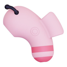 Вакуумный стимулятор с микротоками KISSTOY Beebe Pink, на палец