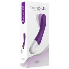 Вибратор точки G Liebe Bend It Rechargeable Purple, 10 режимов, очень мощный, гибкий ствол