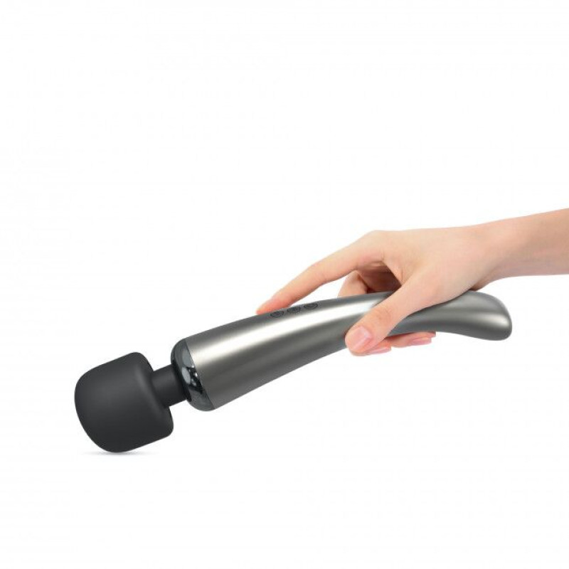 Мощный перезаряжаемый вибромассажер Dorcel Megawand Chrome Silver 160 режимов Мощный перезаряжаемый вибромассажер Dorcel Megawand Chrome Silver 160 режимов