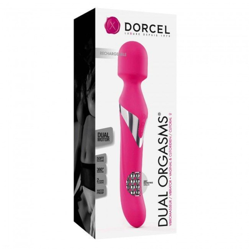 Вибромассажер 2-в-1 Marc Dorcel Dual Orgasms Magent Вибромассажер 2-в-1 Marc Dorcel Dual Orgasms Magent