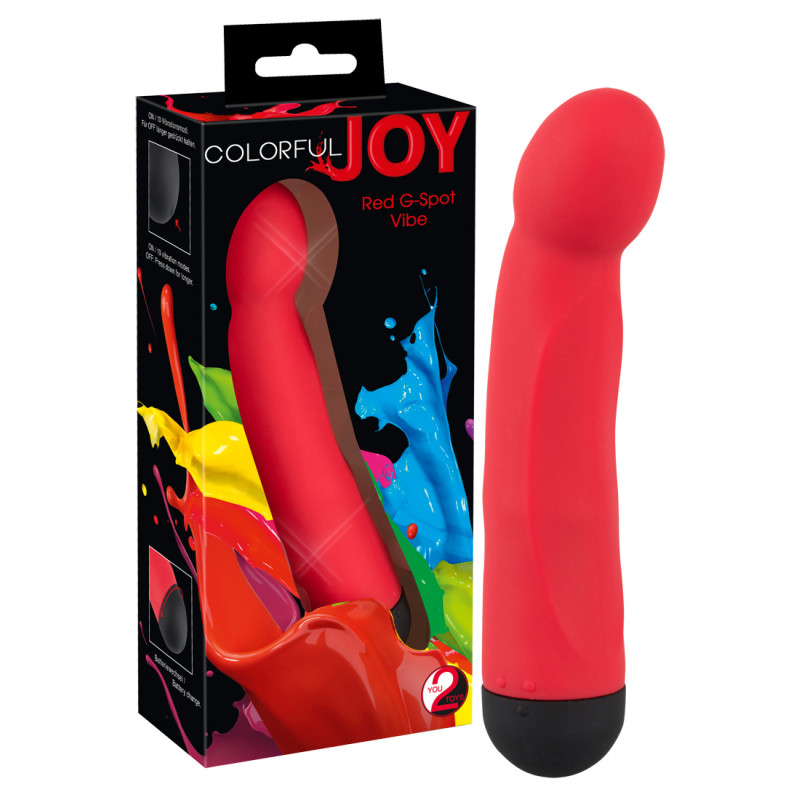 Стимулятор G-точки You2Toys Colorful Joy G-Spot Vibe Красный Стимулятор G-точки You2Toys Colorful Joy G-Spot Vibe Красный