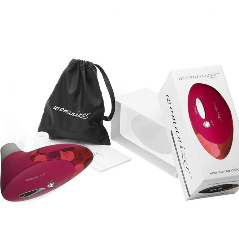 Вакуумный клиторальный стимулятор Womanizer W-500 Red/Rose