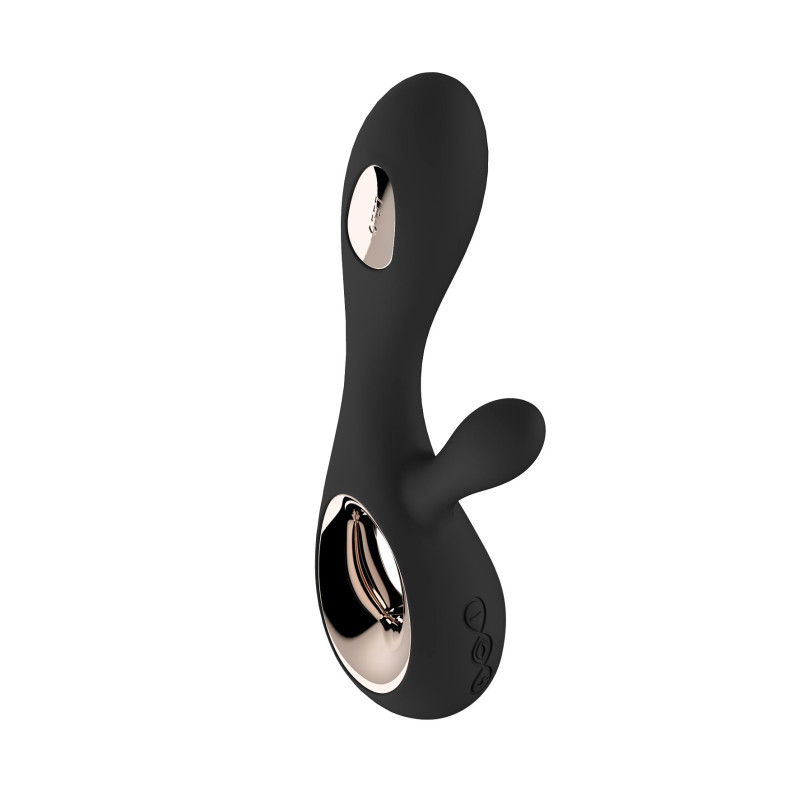 Вибратор-кролик LELO Soraya Wave Black, манящие движения ствола Вибратор-кролик LELO Soraya Wave Black, манящие движения ствола