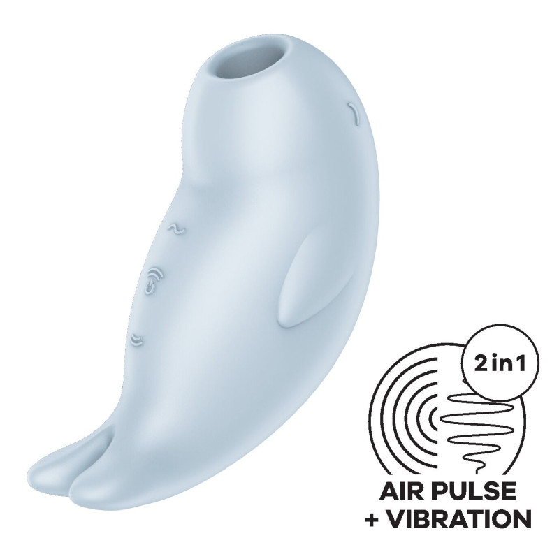 Вакуумный клиторальный стимулятор с вибрацией Satisfyer Seal You Soon, 2 независимых мотора Вакуумный клиторальный стимулятор с вибрацией Satisfyer Seal You Soon, 2 независимых мотора