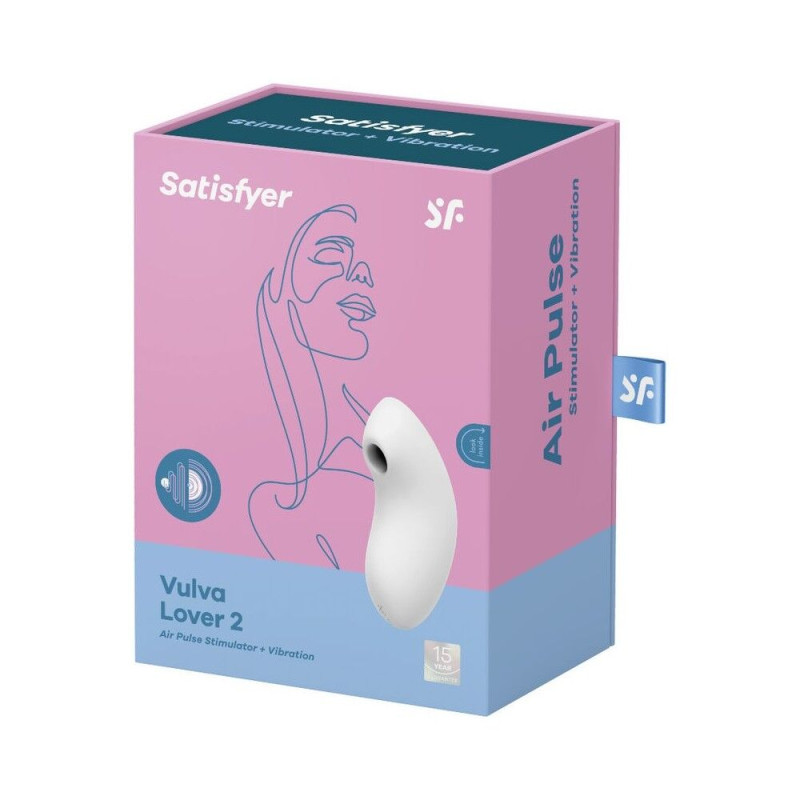 Вакуумний вібратор Satisfyer Vulva Lover 2 White Вакуумний вібратор Satisfyer Vulva Lover 2 White