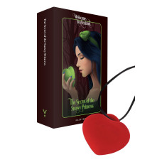 Минивибратор «Сердечко» FairyGasm PleasureStone red, 9 режимов, на шнурке