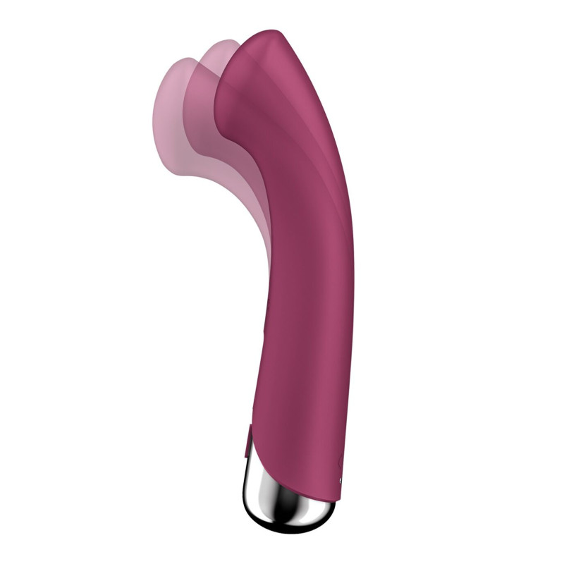 Вібратор з ротацією Satisfyer Spinning G-Spot 1 Red, плоский майданчик для стимуляції точки G Вібратор з ротацією Satisfyer Spinning G-Spot 1 Red, плоский майданчик для стимуляції точки G