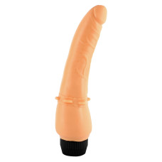 Жорсткий вібратор із латексу Seven Creations Vinyl P-Shape Vibrator 20Х3 см