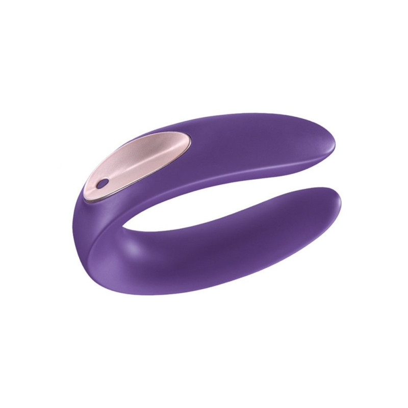 Вибратор для пар Satisfyer Double Plus Remote с пультом ДУ и двумя моторчиками Вибратор для пар Satisfyer Double Plus Remote с пультом ДУ и двумя моторчиками