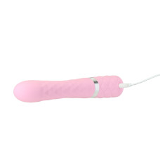 Роскошный кролик с ротацией и вибрацией Pillow Talk Lively Pink, кристалл Сваровски